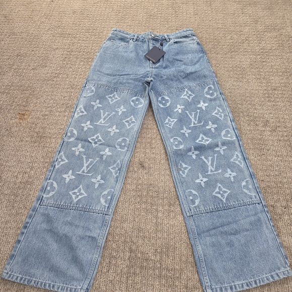 Louis Vuitton Blue Straight Men Jeans - Picture 1 of 3